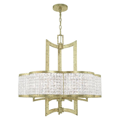 Livex Lighting Grammercy 6 Light 26" Wide Single Chandelier with Clear Crystal Diffusers