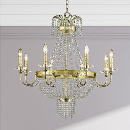 Livex Lighting Valentina 8 Light 1 Tier Chandelier