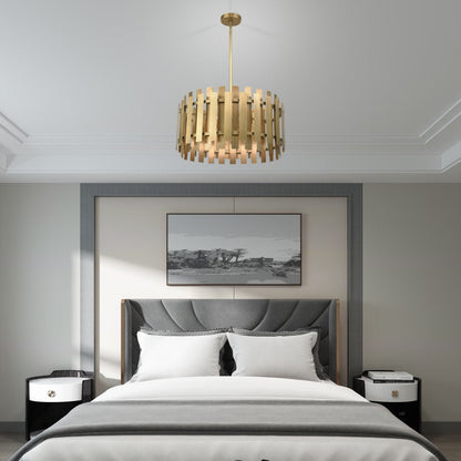 Livex Lighting Greenwich 6 Light 24" Wide Drum Chandelier