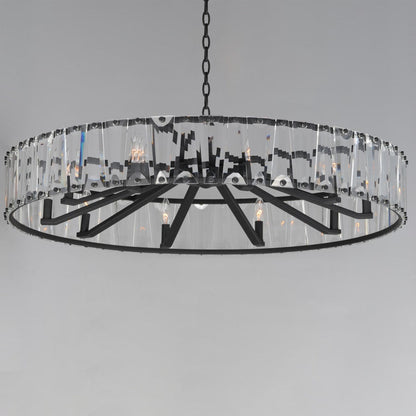 Maxim Odeon 10 Light 40" Wide Crystal Drum Chandelier