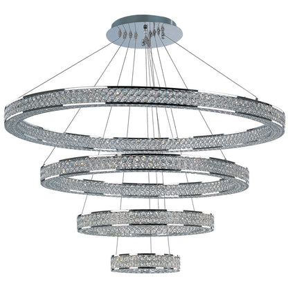 Maxim Eternity 40" Adjustable Ring LED Crystal Pendant