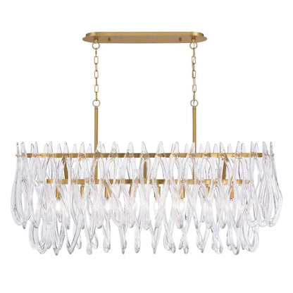 Metropolitan Glassara 8 Light 48" Wide Linear Chandelier