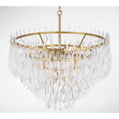 Metropolitan Glassara 15 Light 40" Wide Waterfall Chandelier