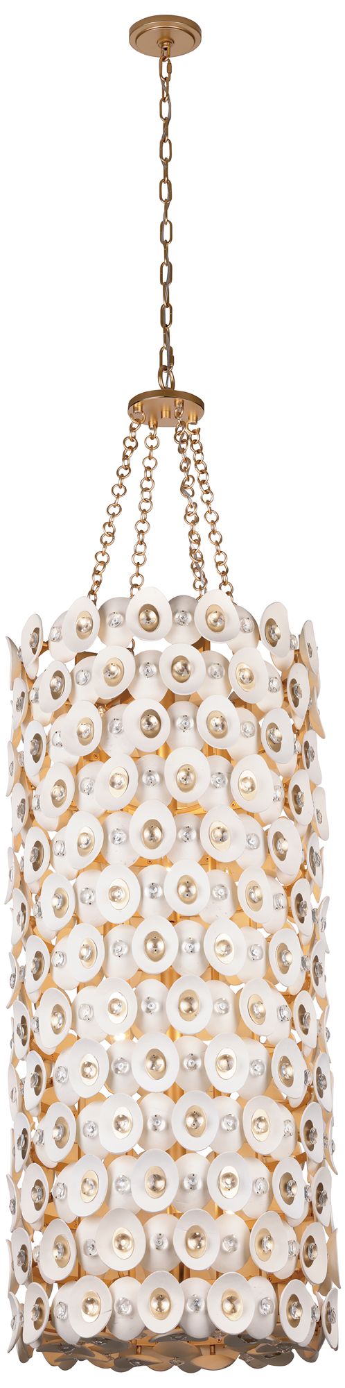 Metropolitan NIU 12-Light Fawn Gold Foyer Chandelier