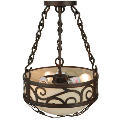 Meyda Tiffany Lilliana 3 Light 12" Wide Pendant