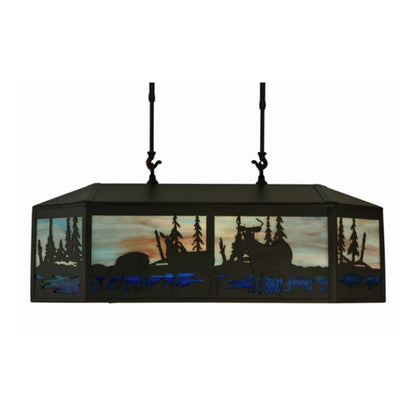 Meyda Tiffany Long Deer 6 Light 32" Wide Linear Pendant
