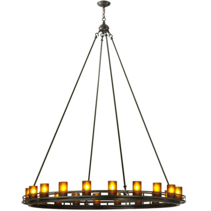 Meyda Tiffany Barbury 20 Light 60" Wide Pillar Candle Style Chandelier