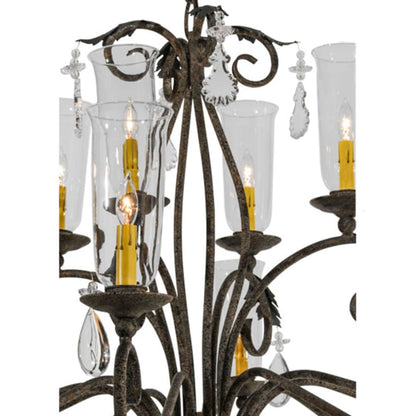 Meyda Tiffany Windsor 14 Light 50" Wide Crystal Candle Style Chandelier