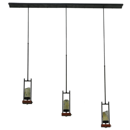 Meyda Tiffany Grand Terrace 3 Light 6" Wide Pillar Candle Multi Light Pendant