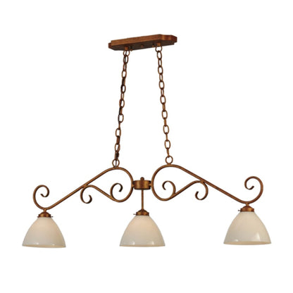 Meyda Tiffany Mona 3 Light 49" Wide Linear Pendant