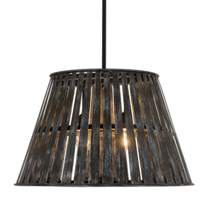 Meyda Tiffany Peach Basket 2 Light 31" Wide Wood Pendant