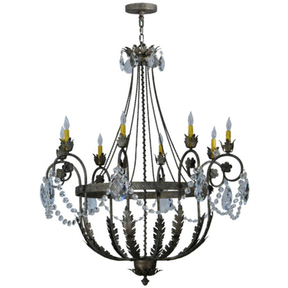 Meyda Tiffany Antonia 8 Light 43" Wide Crystal Candle Style Chandelier