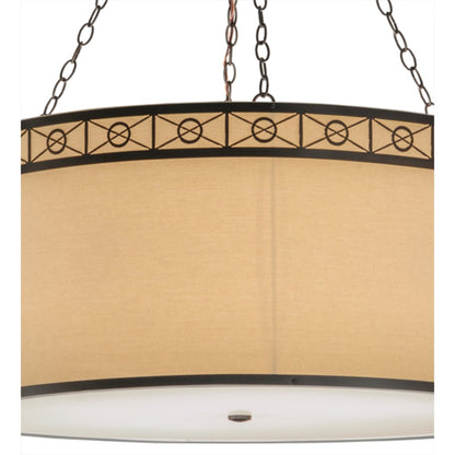 Meyda Tiffany Cilindro 6 Light 37" Wide Suspension Pendant