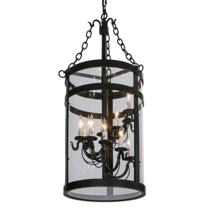 Meyda Tiffany Cilindro 11 Light 15" Wide Taper Candle Pendant