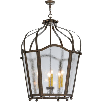 Meyda Tiffany Citadel 6 Light 33" Wide Taper Candle Pendant