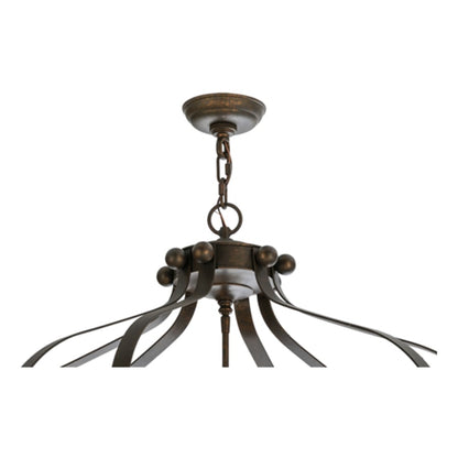Meyda Tiffany Citadel 6 Light 33" Wide Taper Candle Pendant