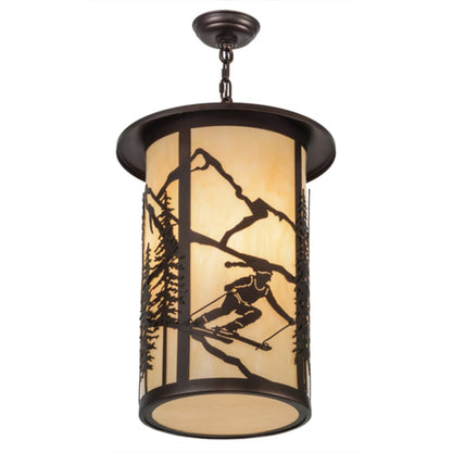 Meyda Tiffany Fulton Skier 3 Light 16" Wide Pendant