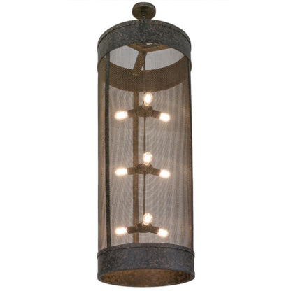 Meyda Tiffany Cilindro 9 Light 24" Wide Cage Pendant