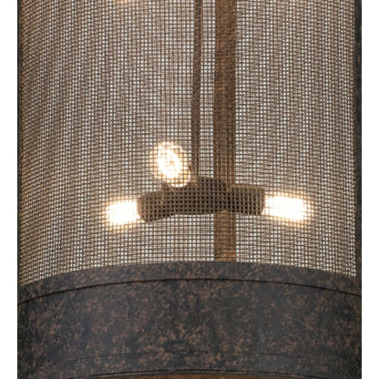 Meyda Tiffany Cilindro 9 Light 24" Wide Cage Pendant