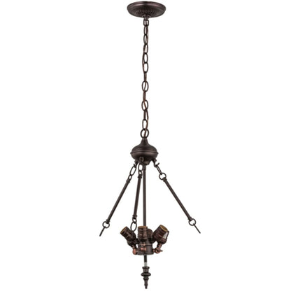 Meyda Tiffany Tiffany Lotus Leaf 3 Light 24" Wide Pendant