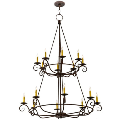 Meyda Tiffany Estrella 16 Light 45" Wide Taper Candle Style Chandelier