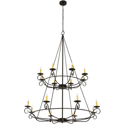 Meyda Tiffany Estrella 16 Light 54" Wide Taper Candle Style Chandelier