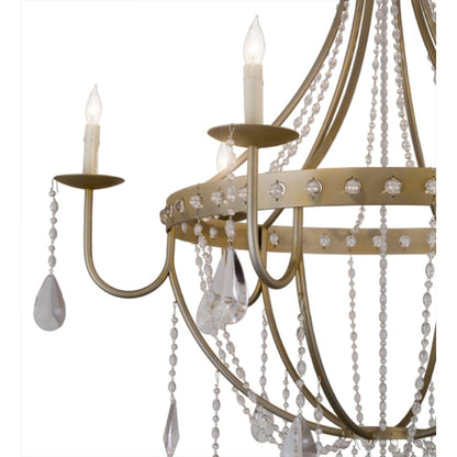 Meyda Tiffany Azaleia 6 Light 42" Wide Crystal Candle Style Chandelier