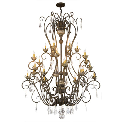 Meyda Tiffany Felicia 24 Light 51" Wide Taper Candle Style Chandelier