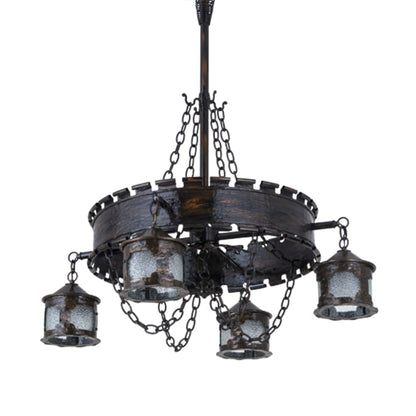 Meyda Tiffany Antique Gothic 4 Light 40" Wide Chandelier