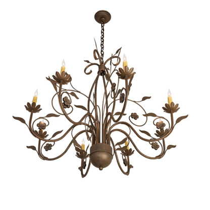 Meyda Tiffany Bordeaux 8 Light 36" Wide Taper Candle Style Chandelier