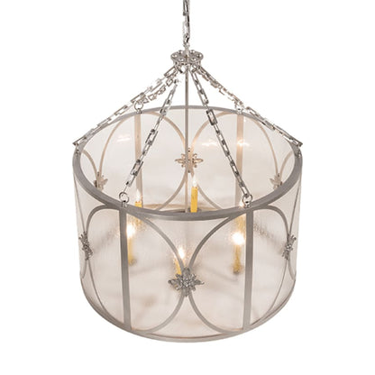 Meyda Tiffany 6 Light 30" Wide Taper Candle Pendant