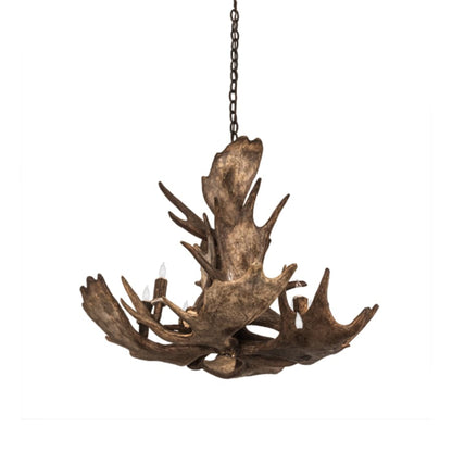 Meyda Tiffany Antlers 10 Light 33" Wide Antler Candle Style Chandelier