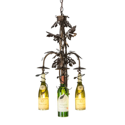 Meyda Tiffany Tuscan Vineyard 3 Light 18" Wide Multi Light Pendant