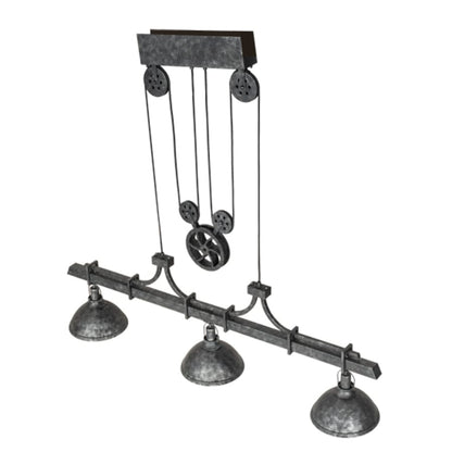 Meyda Tiffany 3 Light 67" Wide Linear Pendant