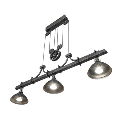 Meyda Tiffany 3 Light 67" Wide Linear Pendant