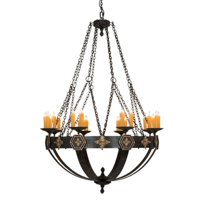 Meyda Tiffany Neapolis 24 Light 60" Wide Taper Candle Style Chandelier
