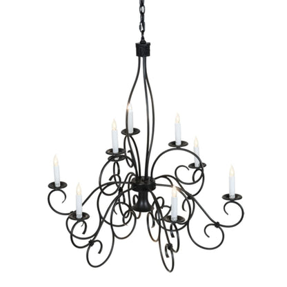 Meyda Tiffany Grace 9 Light 36" Wide Taper Candle Style Chandelier