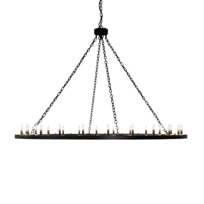 Meyda Tiffany Loxley 24 Light 72" Wide Taper Candle Ring Chandelier