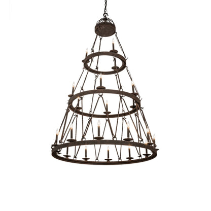 Meyda Tiffany Lakeshore 21 Light 54" Wide Taper Candle Style Chandelier