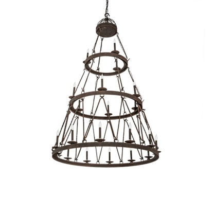 Meyda Tiffany Lakeshore 21 Light 54" Wide Taper Candle Style Chandelier
