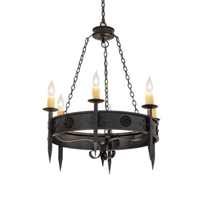 Meyda Tiffany Calandra 6 Light 36" Wide Taper Candle Style Chandelier