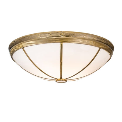 Meyda Tiffany Kahe 12 Light 60" Wide Flush Mount Bowl Ceiling Fixture - Brass Finish