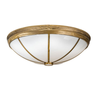 Meyda Tiffany Kahe 12 Light 60" Wide Flush Mount Bowl Ceiling Fixture - Brass Finish