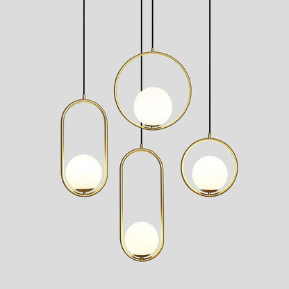 Mila Brass Pendant Swag Light Pendant light