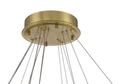 Minka-Lavery Sevryn LED 34-in Soft Brass Indoor Chandelier