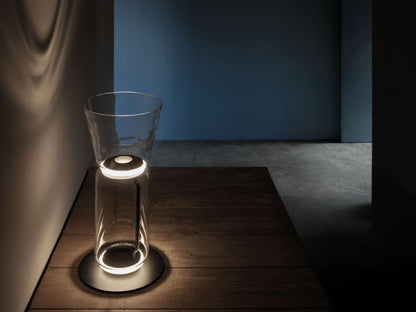 Bamboo Glass Floor Lamp Floor lamp
