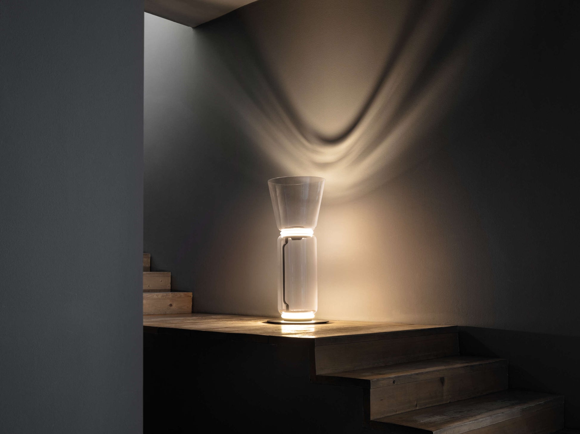 Bamboo Glass Floor Lamp Floor lamp