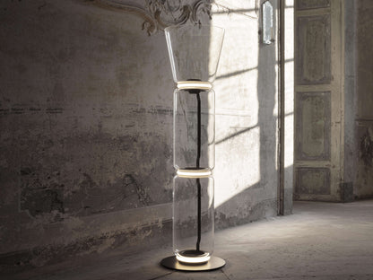 Bamboo Glass Floor Lamp Floor lamp