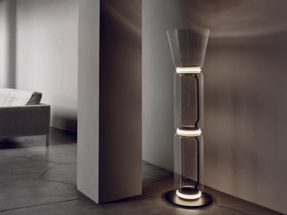 Bamboo Glass Floor Lamp Floor lamp