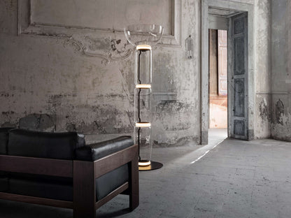 Bamboo Glass Floor Lamp Floor lamp